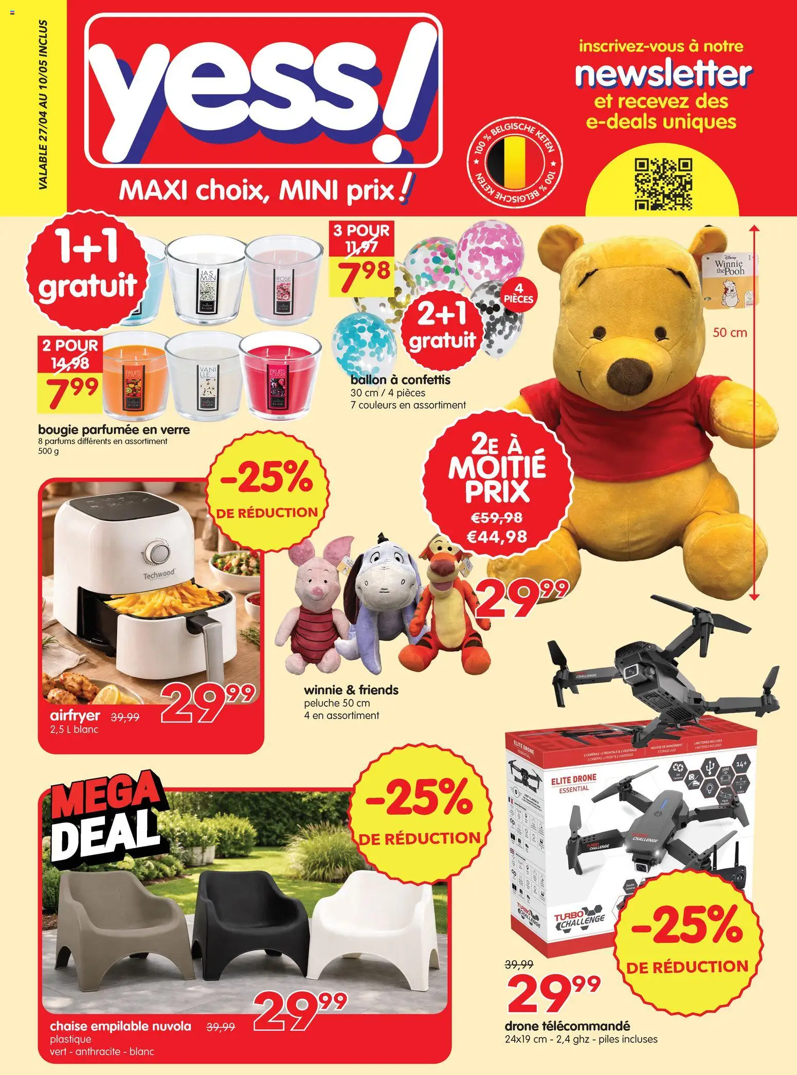 Voorbeeld van yess! Publicité van winkel yess! geldig vanaf 27/04/2026