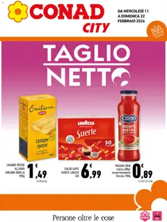 Anteprima dell'opuscolo Volantino City Sicilia dal negozio Conad valido da 11/02/2026