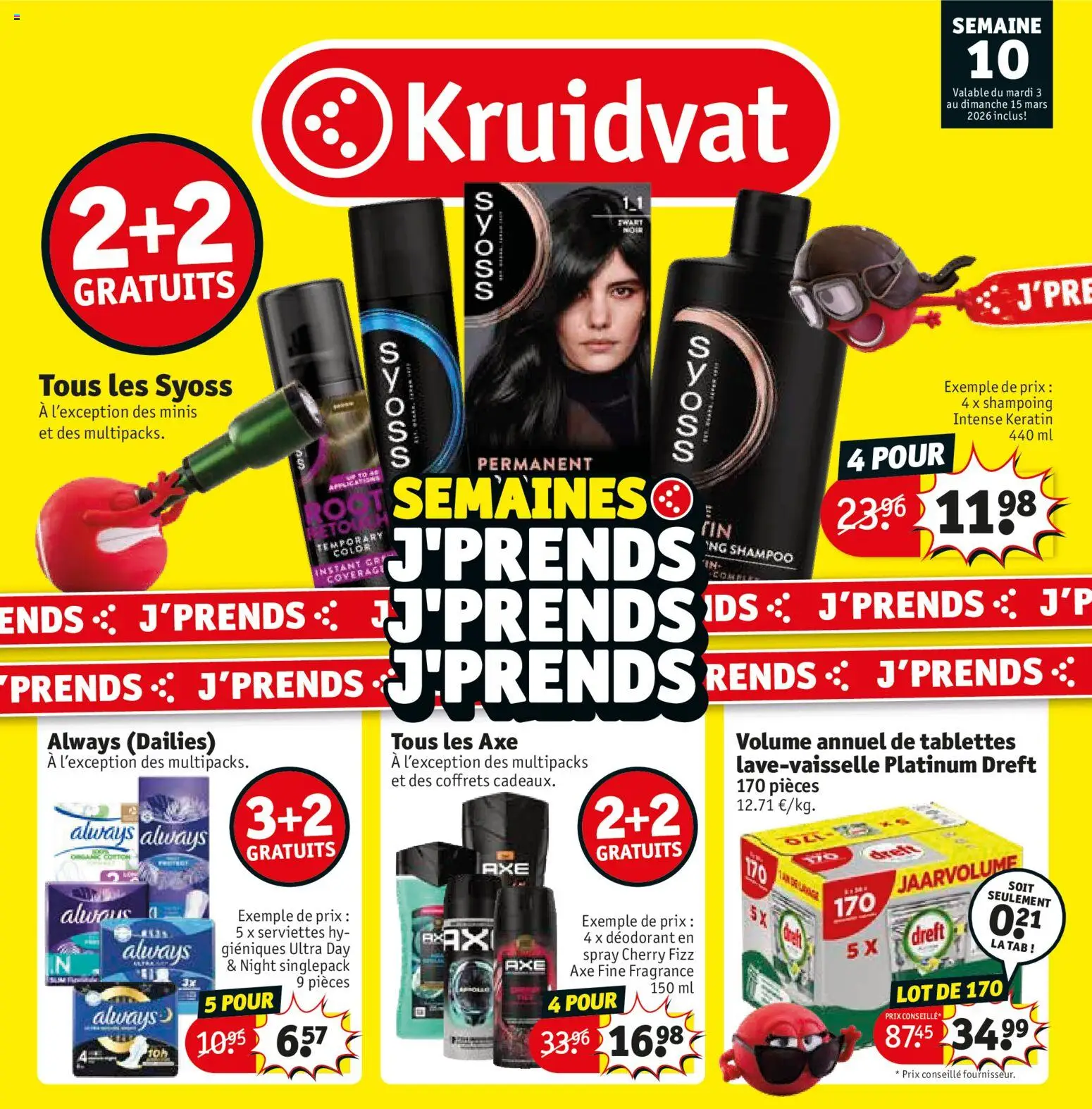 Voorbeeld van Kruidvat Folder de la semaine 10 van winkel Kruidvat geldig vanaf 03/03/2026