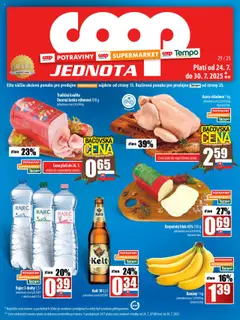 Náhľad COOP Jednota letáku platného od 24.07.2025