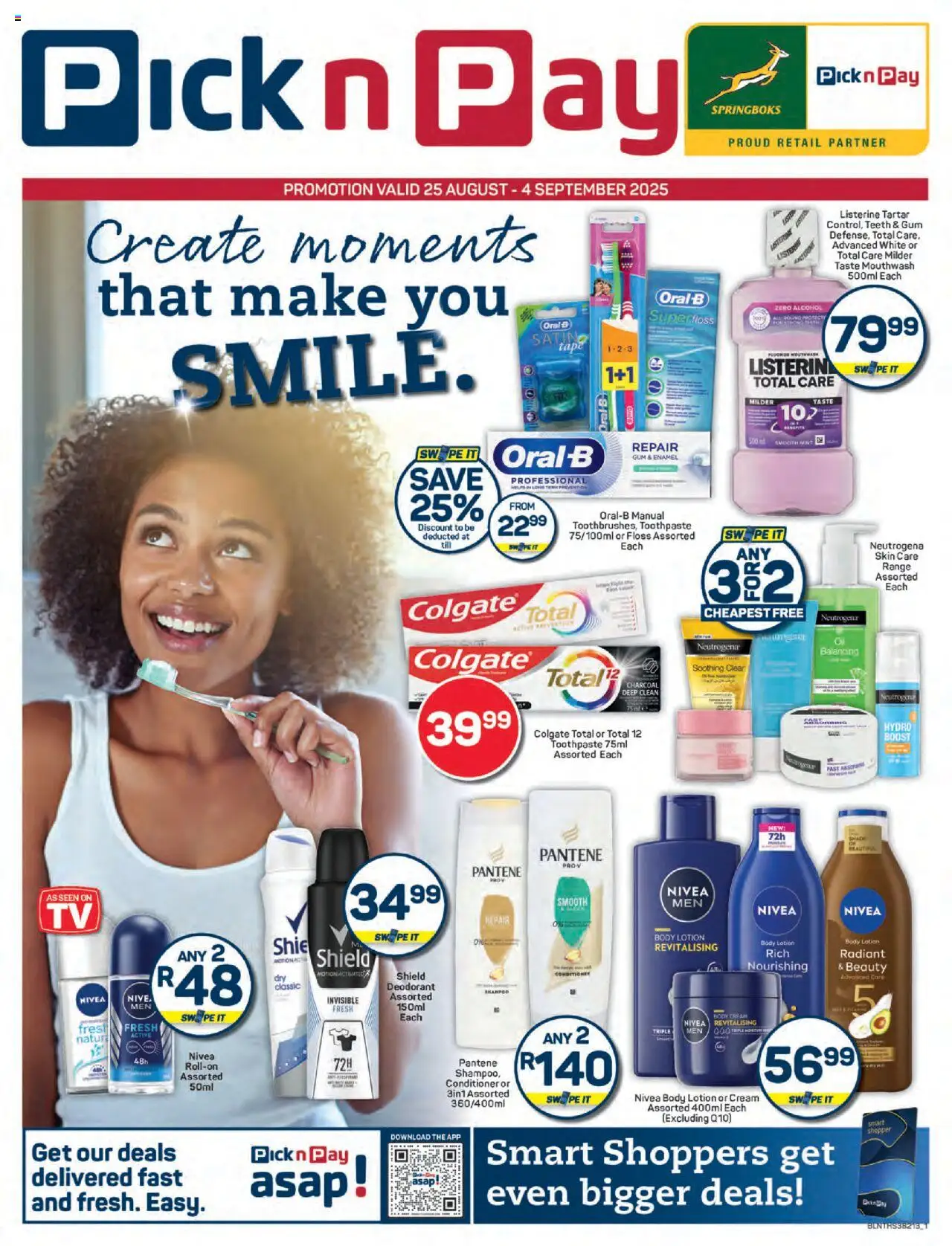 Pick n Pay Health & Beauty Specials from 25/08 - 04/09/2025 > Promotions