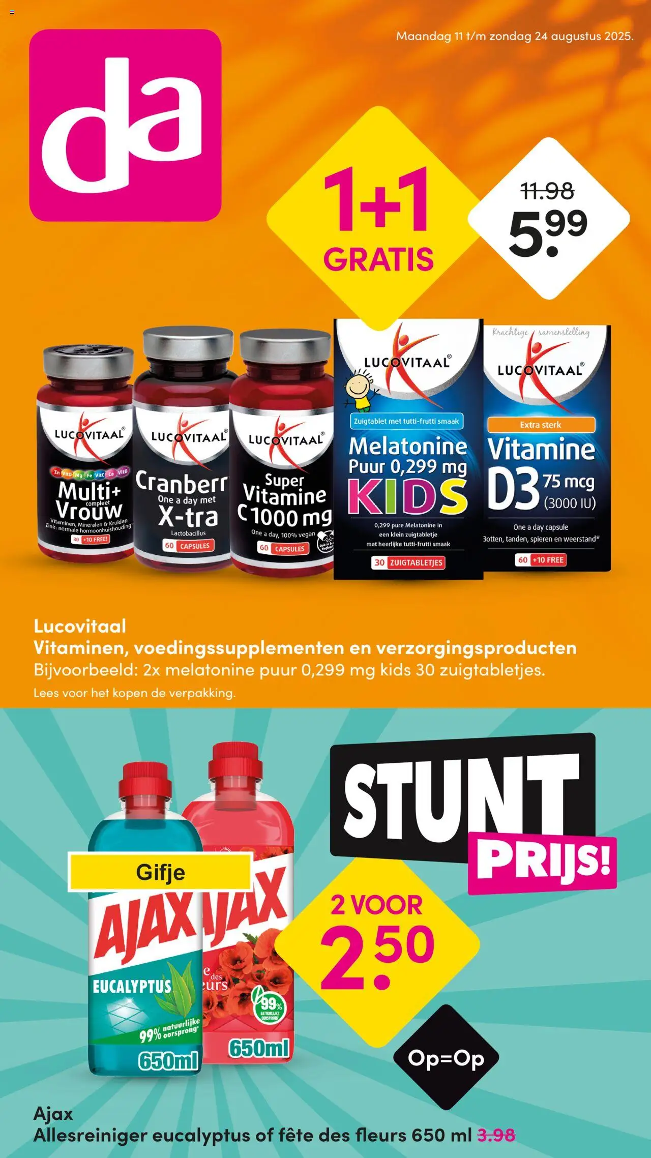 Da shop Folder geldig vanaf 11-08-2025 - Paginanummer 1