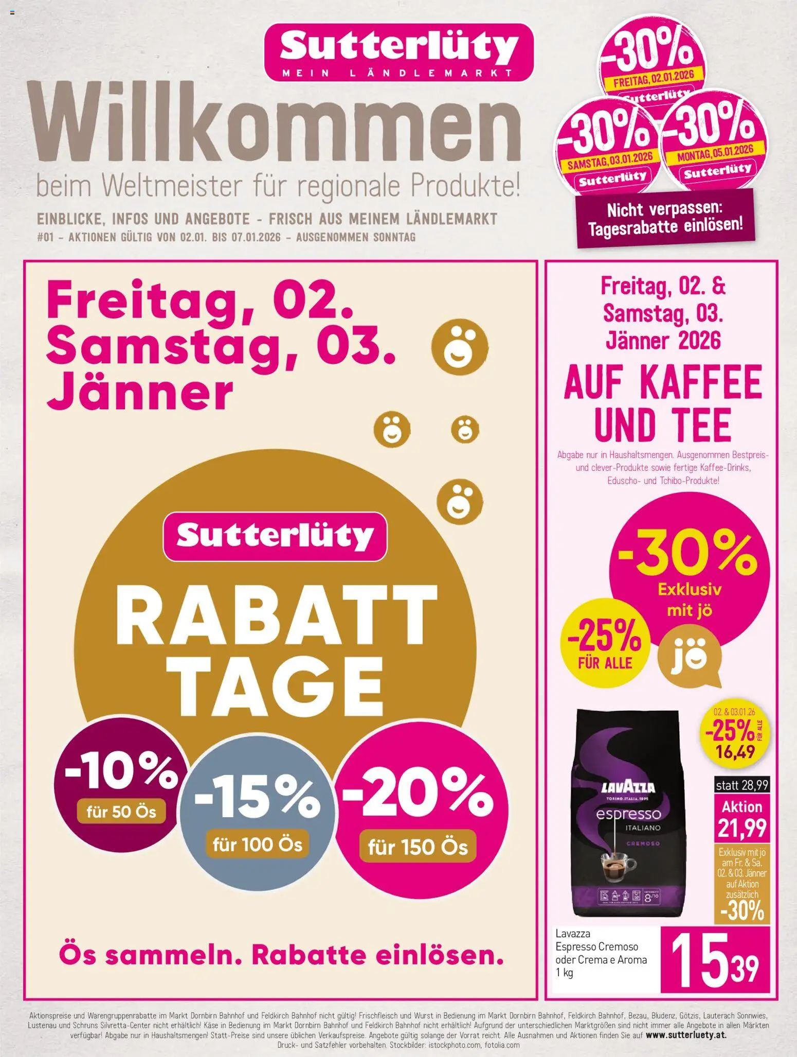 Vorschau der Angebote: Sutterlüty Flugblatt gültig ab 02.01.2026