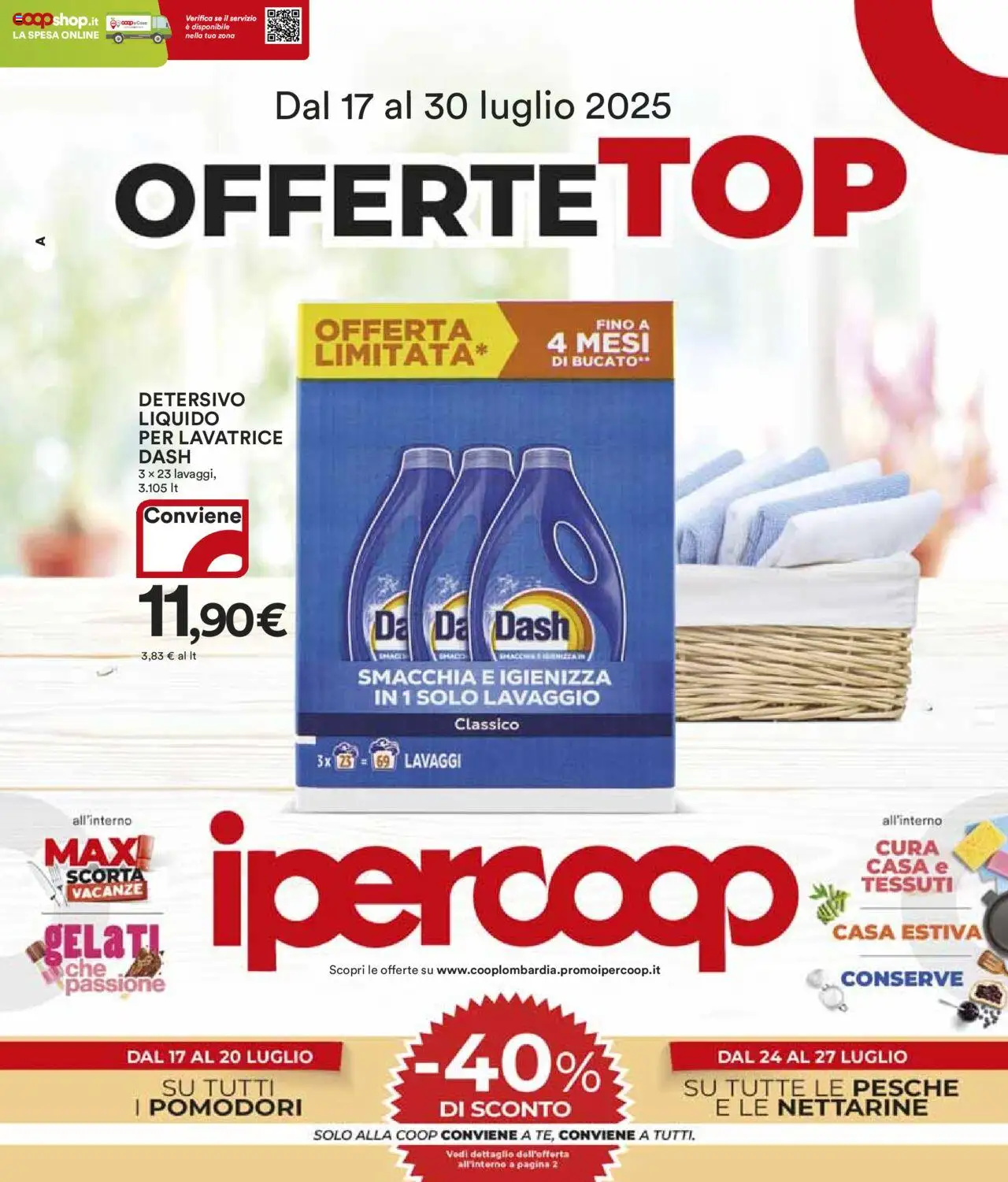 Volantino Ipercoop valido da 17/07/2025 numero di pagina 1