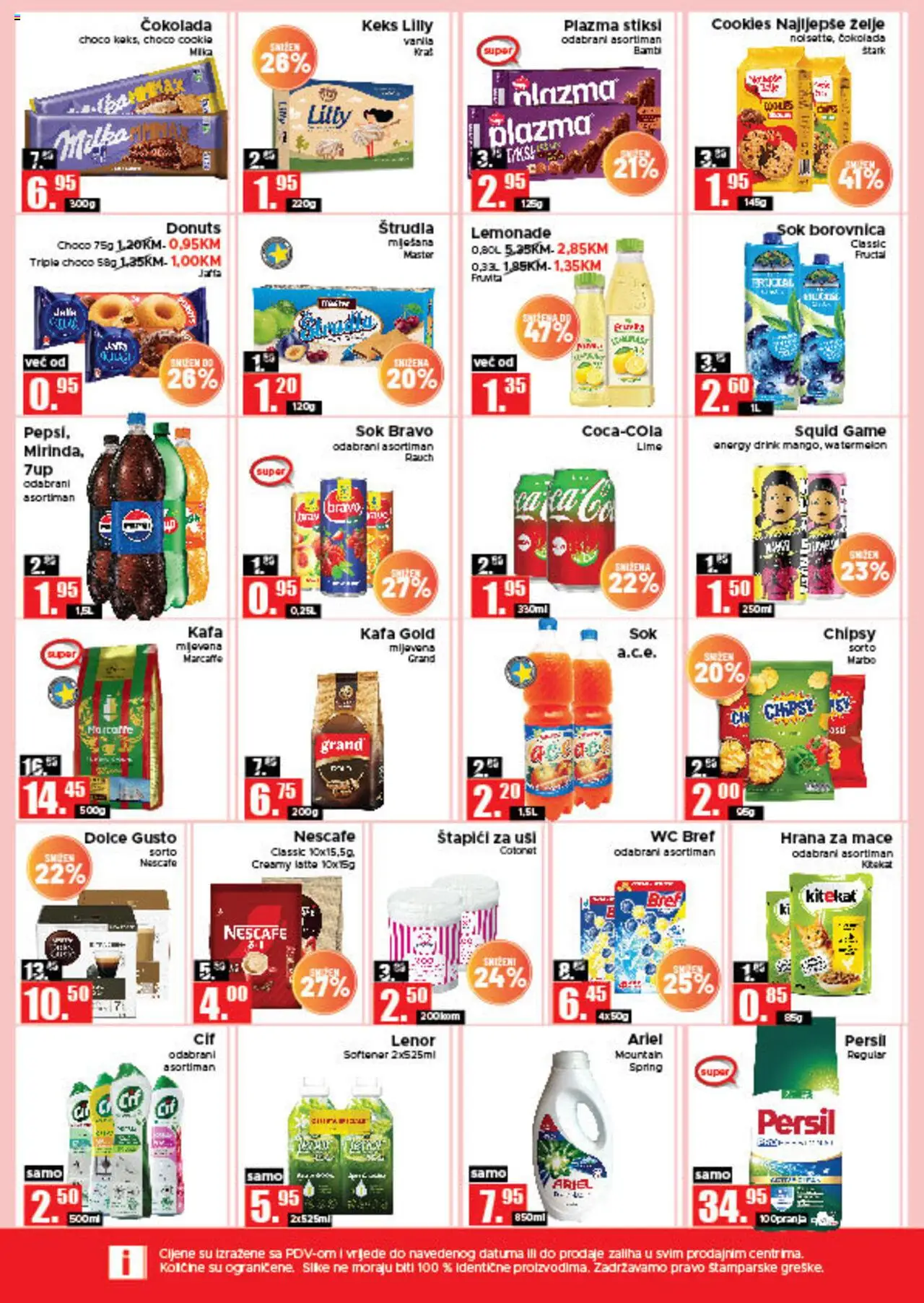 Pregled letka Vikend akcije trgovine AMKO vrijedi od 2025.10.16