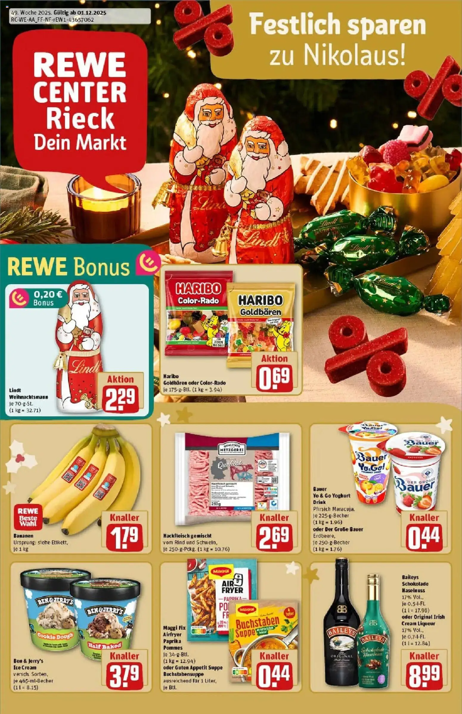 Vorschau von dem Prospekt des Geschäftes Rewe, gültig ab dem 01.12.2025