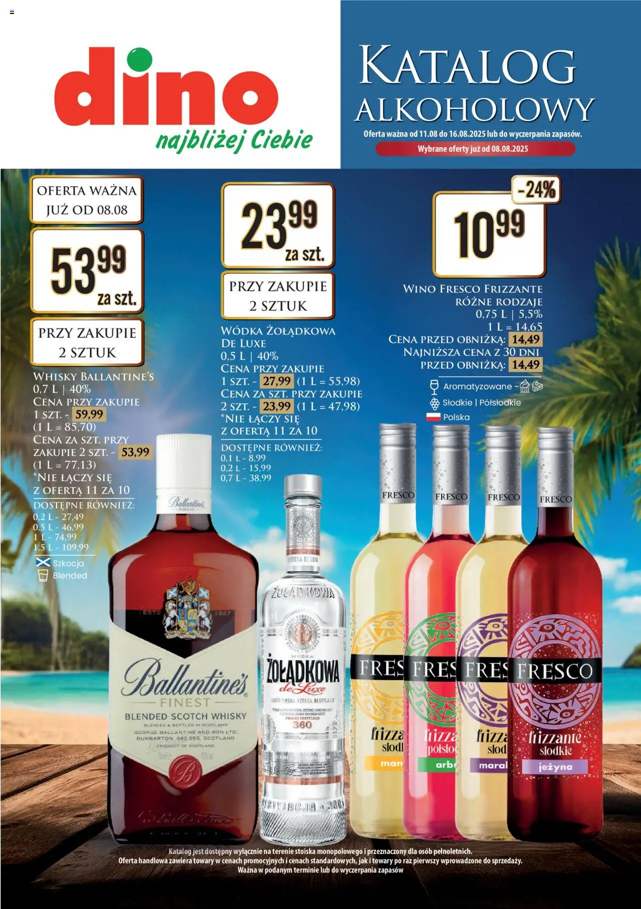 Dino gazetka 11.08.2025 - Aktualna gazetka promocyjna, akcje - Numer strony 1