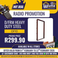 Preview of Laduma Hardware flyer valid from 01/02/2026