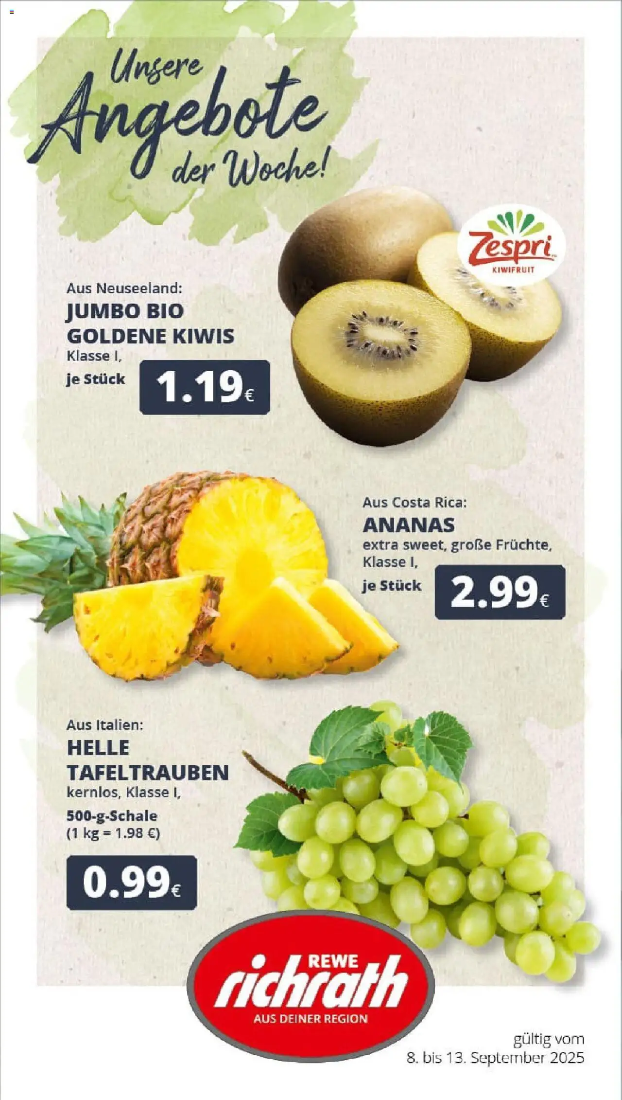 REWE Prospekt ab 07.09.2025 nächste Woche - Prospekt Bergheim	
