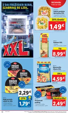 Pregled letka Katalog trgovine Lidl vrijedi od 11.08.2025 | Stranica: 66
