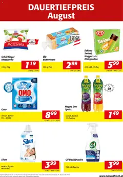 Vorschau der Angebote: Nah und Frisch Dauertiefpreis August gültig ab 01.08.2025