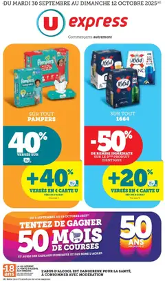 Prévisualisation de Catalogue du magasin U Express formulaire valide 30/09/2025