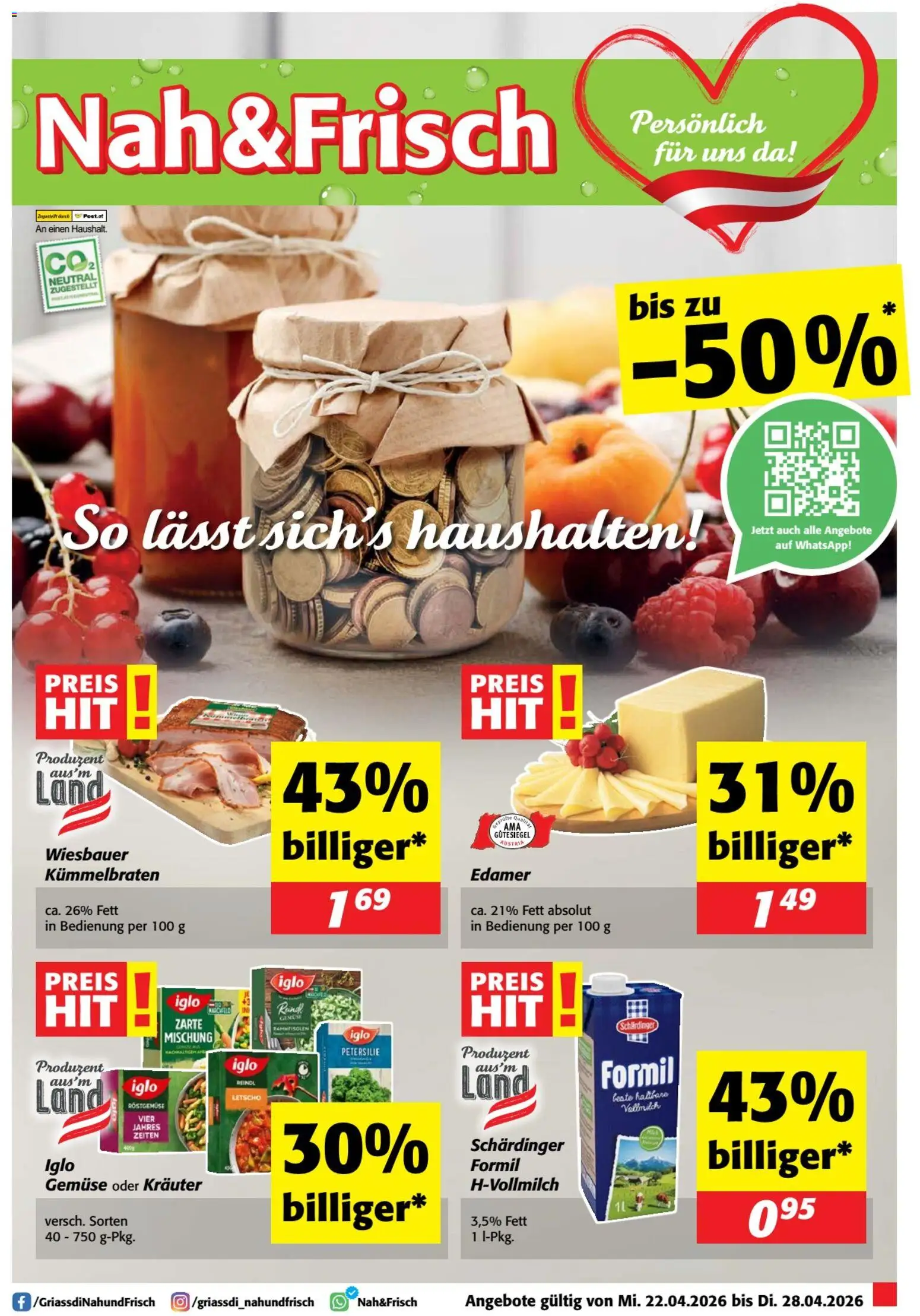 Vorschau der Angebote: Nah und Frisch Nah und Frisch Flugblatt gültig ab 22.04.2026