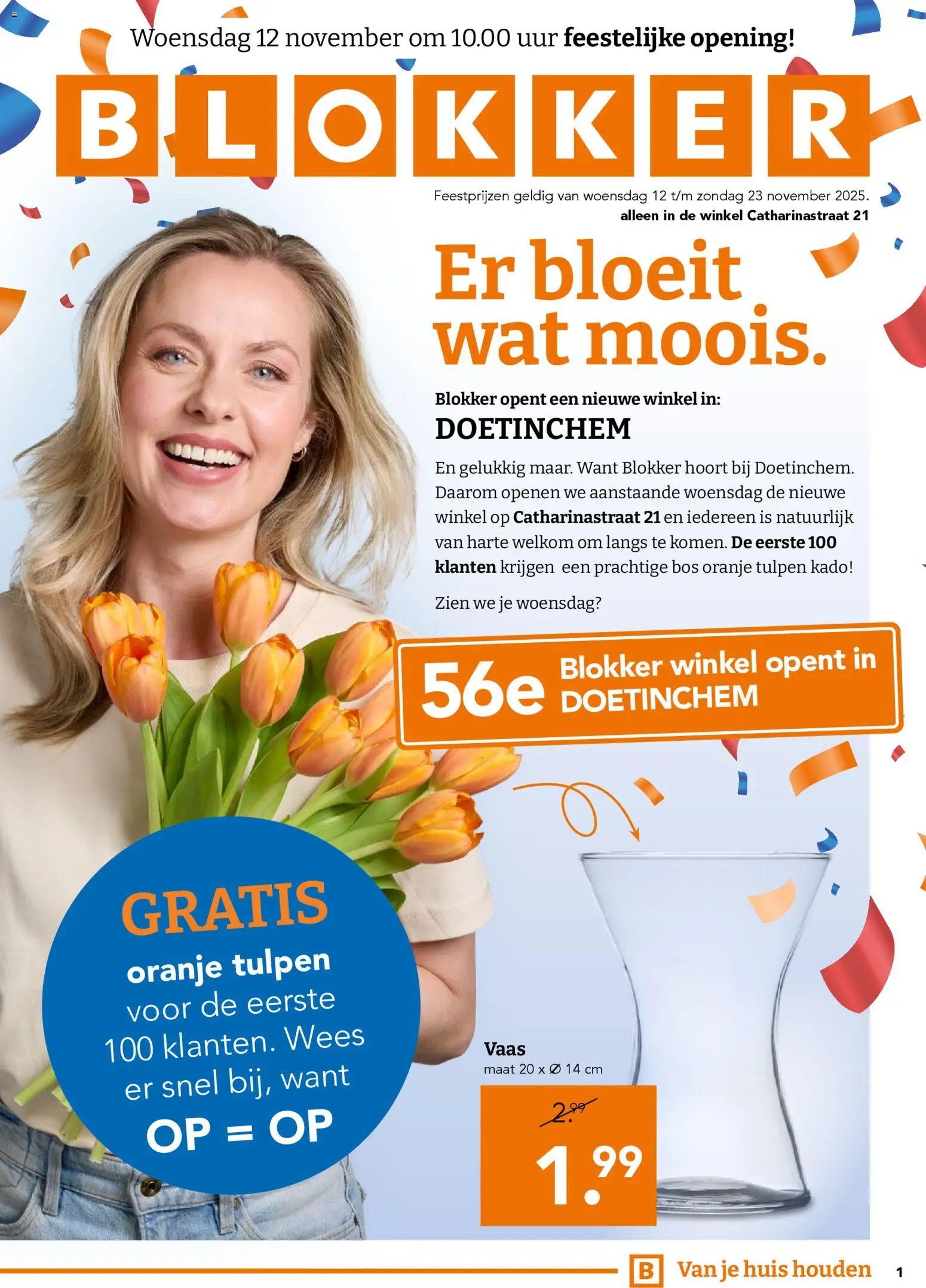 Voorbeeld van Openingsfolder van winkel Blokker geldig vanaf 12-11-2025