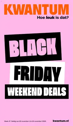 Voorbeeld van Black Friday van winkel Kwantum geldig vanaf 20-11-2025