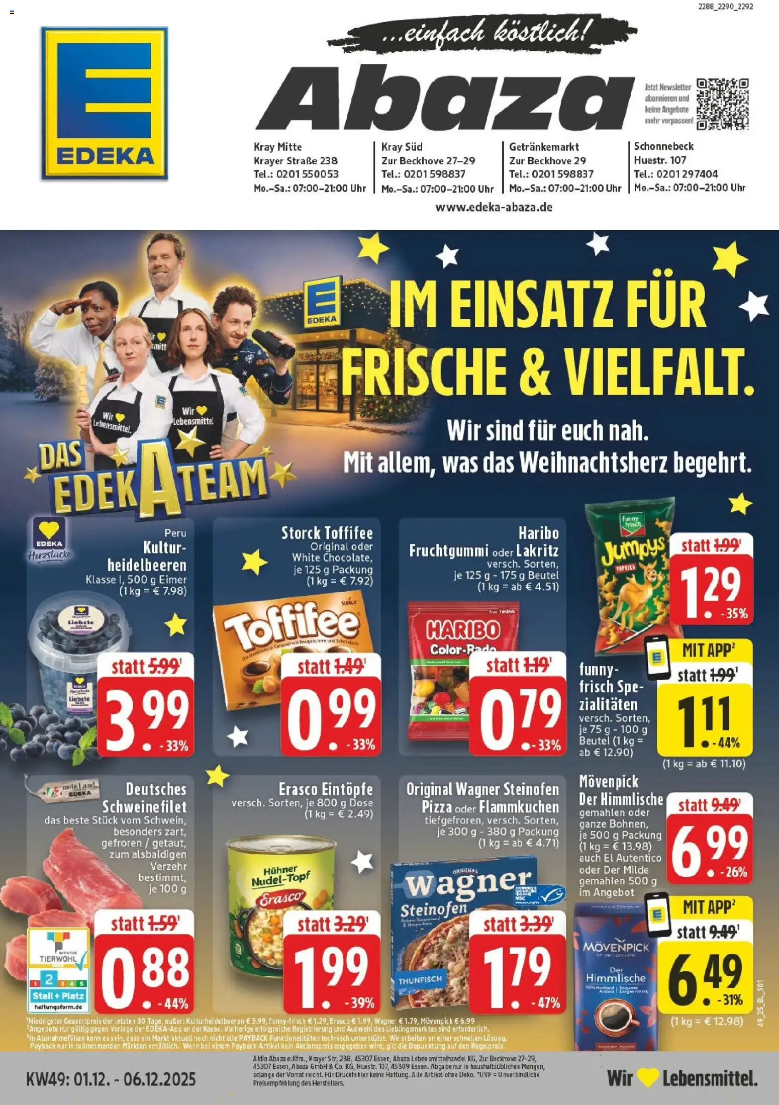 Vorschau von dem Prospekt des Geschäftes Edeka, gültig ab dem 01.12.2025