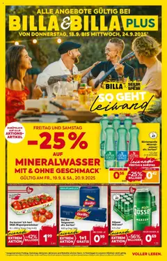 Vorschau der Angebote: Billa BILLA: Flugblatt gültig bei BILLA & BILLA PLUS gültig ab 17.09.2025