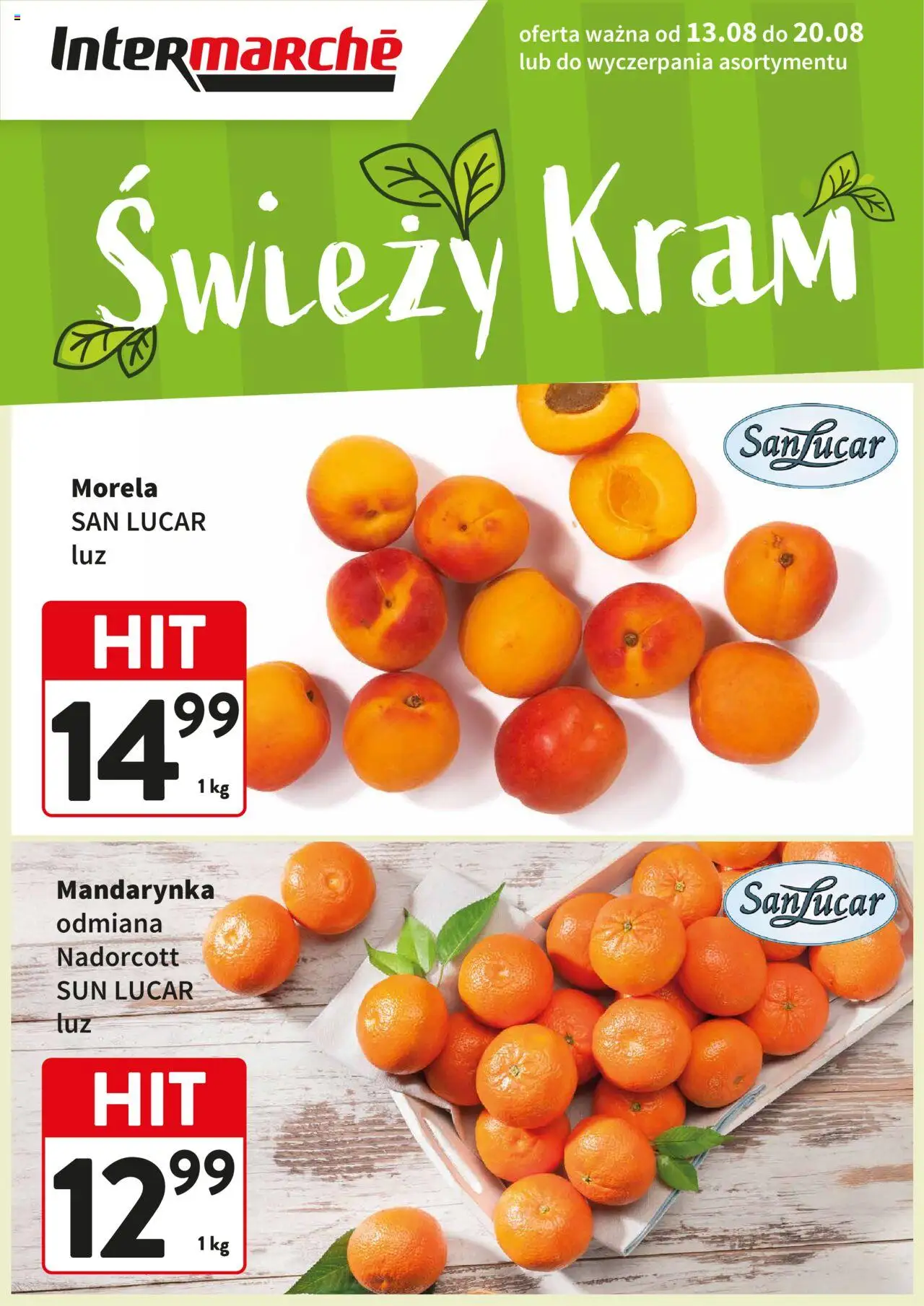 Intermarche Świeży Hit od 13.08.2025 - Nowa Gazetka - Numer strony 1