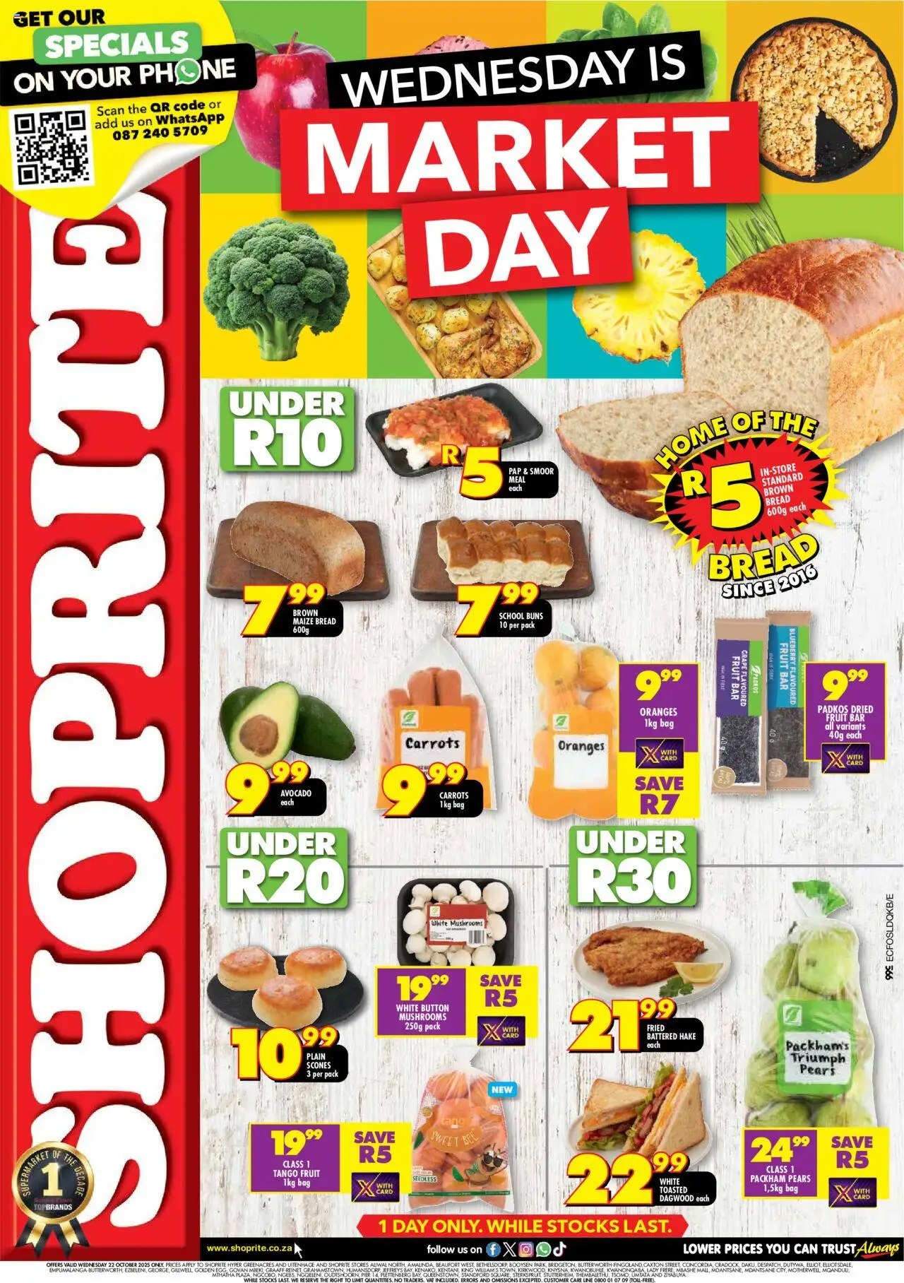 Shoprite Eastern Cape - Market Day Deals 22/10 - 22/10/2025 >> Catalogue