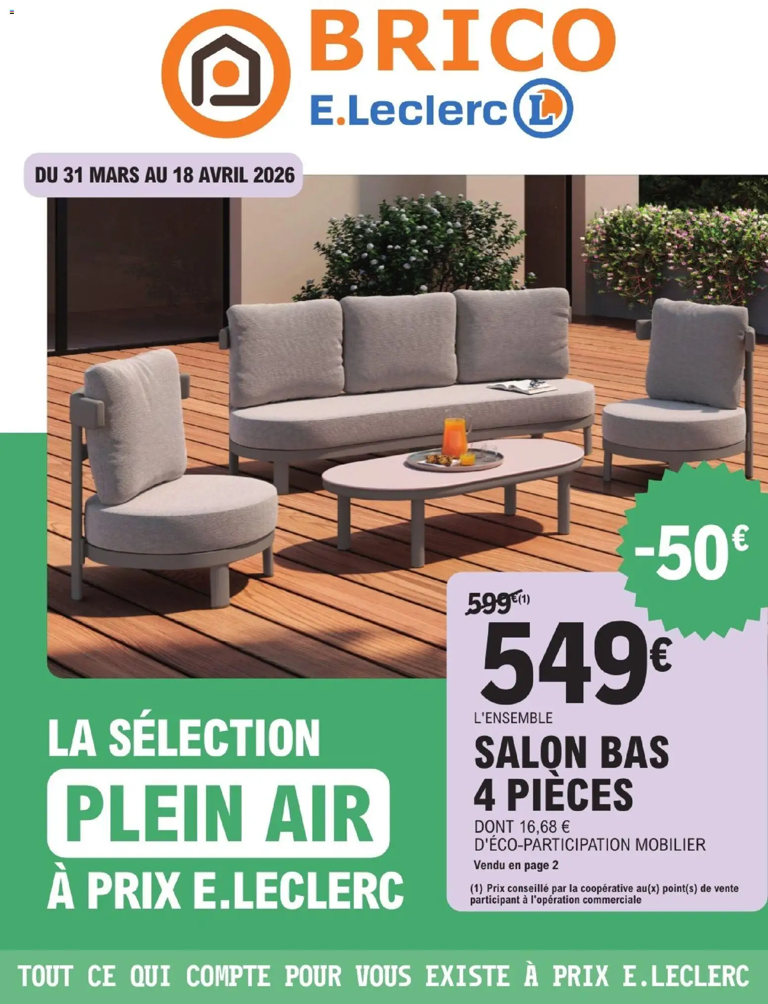 Prévisualisation de Brico E.Leclerc catalogue du magasin Brico E.Leclerc formulaire valide 31/03/2026