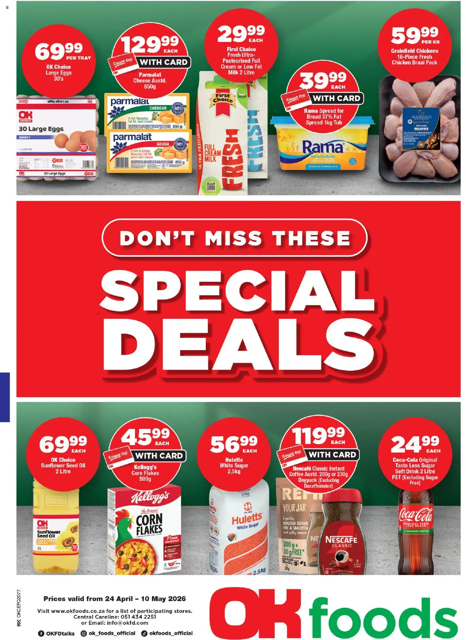 Preview of OK Foods flyer valid from 24/04/2026