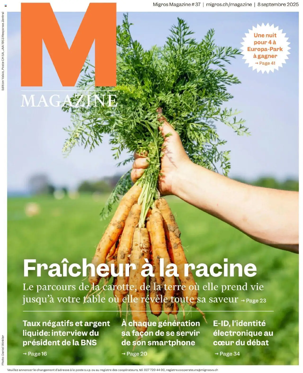 Migros Magazin FR ab 08.09.2025 - Seitennummer 1