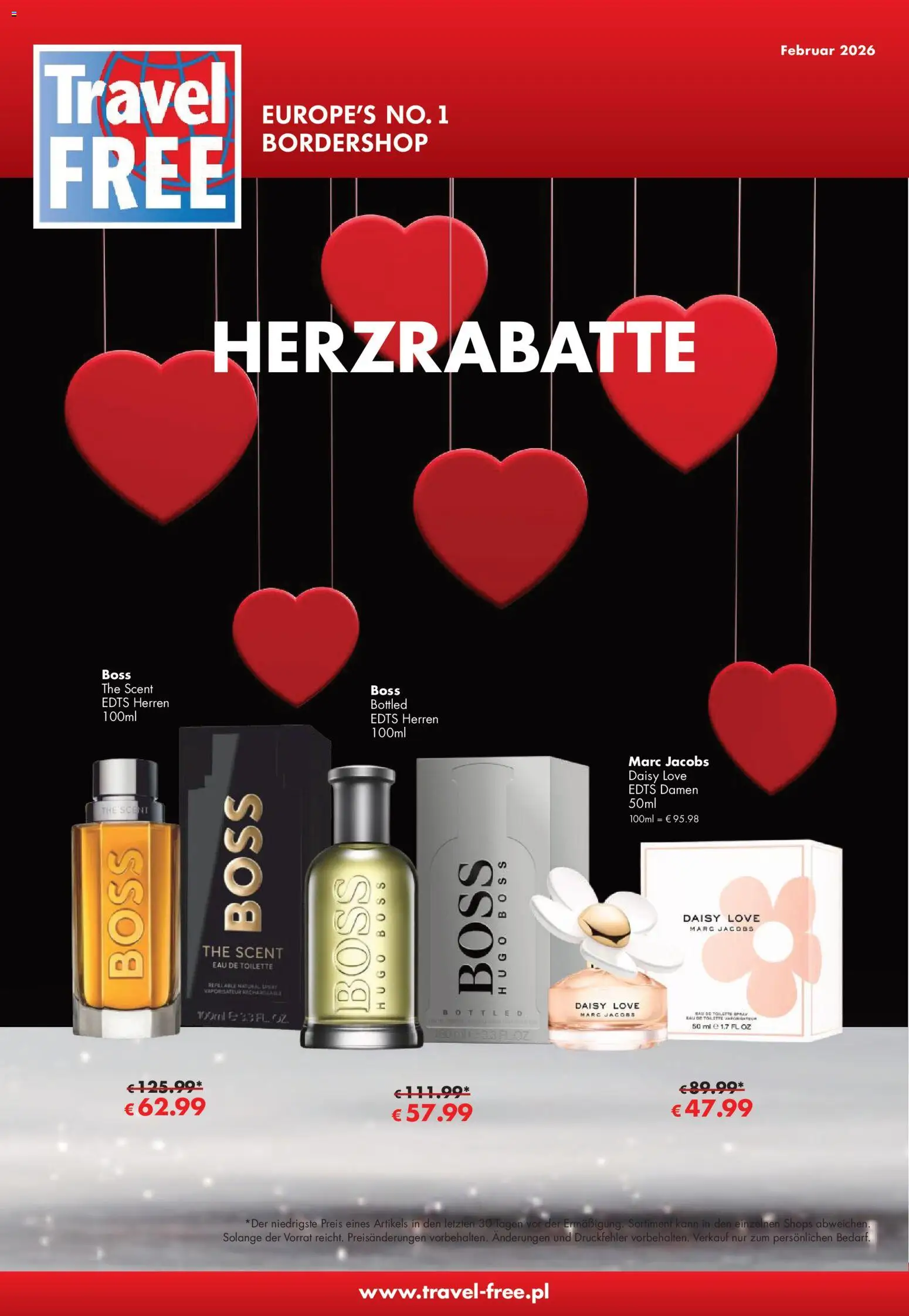 Vorschau von dem Prospekt des Geschäftes Travel Free, gültig ab dem 01.02.2026 - Toilette, Hugo, Eau de Toilette