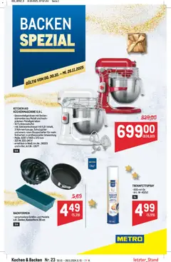 Vorschau der Angebote: Metro Backen Spezial gültig ab 30.10.2025