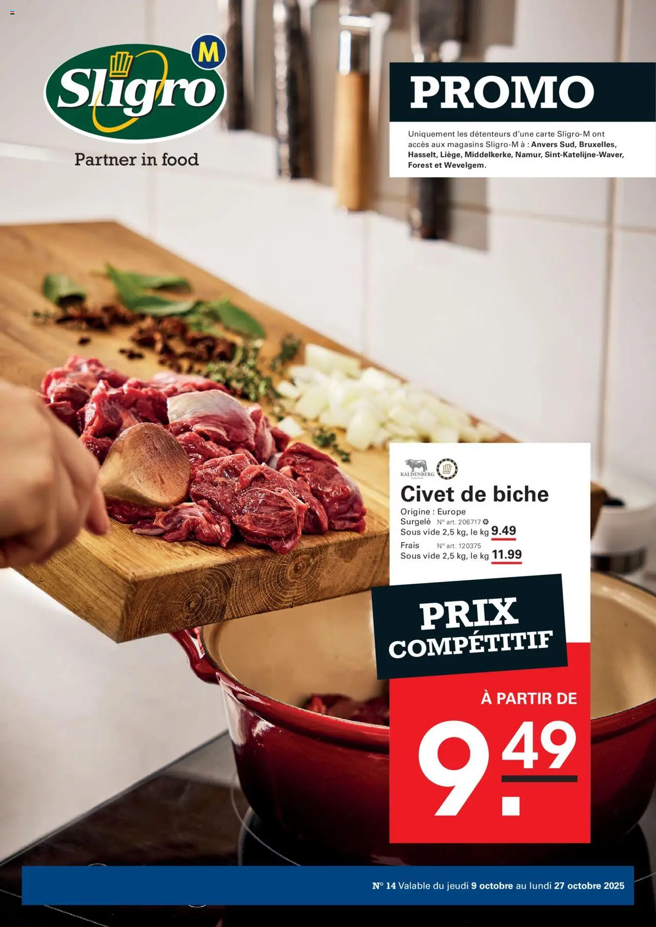 Sligro shop Sligro-M - PROMO geldig vanaf 09/10/2025 - Paginanummer 1