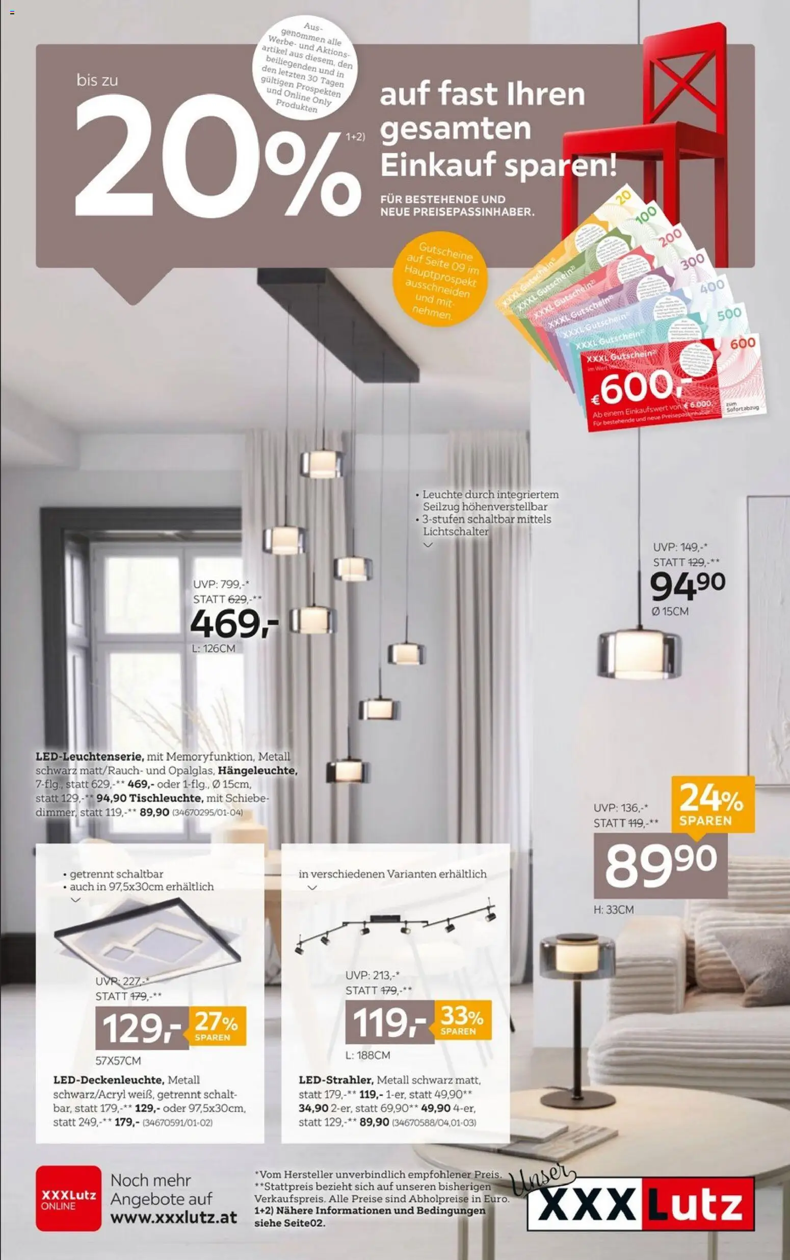 Vorschau der Angebote: XXXLutz 20% Einkauf Sparen gültig ab 05.01.2025