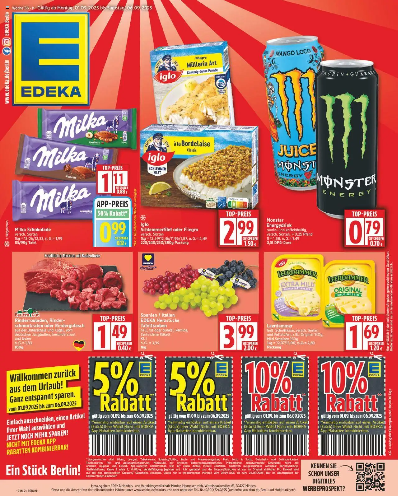EDEKA Prospekt ab 01.09.2025 - Prospekt Online
