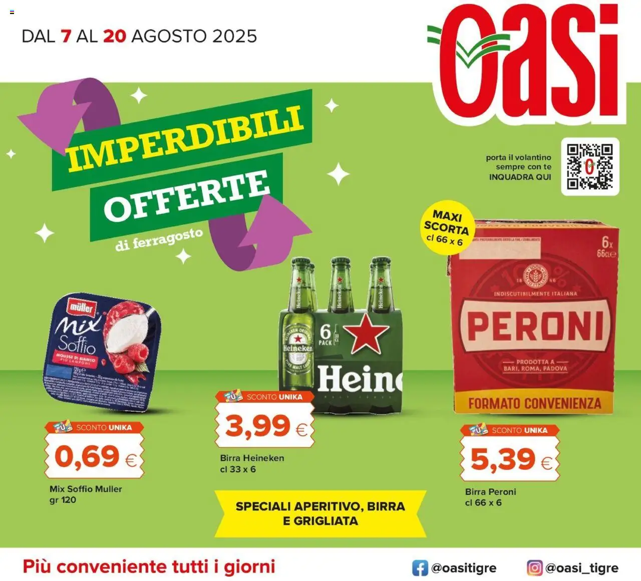 Volantino Oasi valido da 07/08/2025 numero di pagina 1