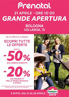 Anteprima dell'opuscolo Prenatal volantino Bologna dal negozio Prenatal valido da 21/04/2026