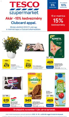 Tesco - Szupermarket akciós újság megtekintése, amely érvényes 2025.10.30.-től