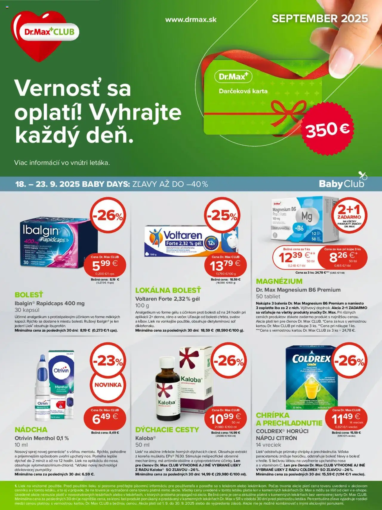 Dr. Max Leták (01.09. - 30.09.2025) - Akčná ponuka