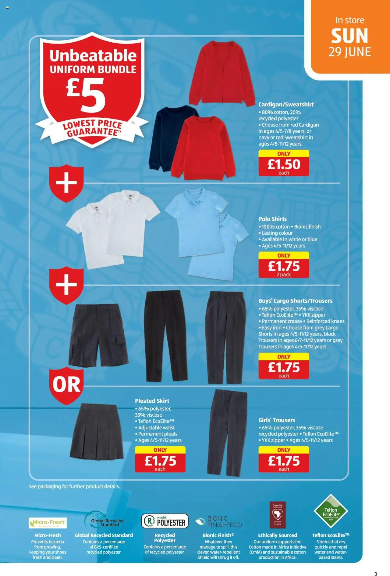 Aldi shop Weekly offers Scottish Specialbuys valid from 26/06/2025 - Page number 3 - Sweatshirt, Shorts, Shoes, Water