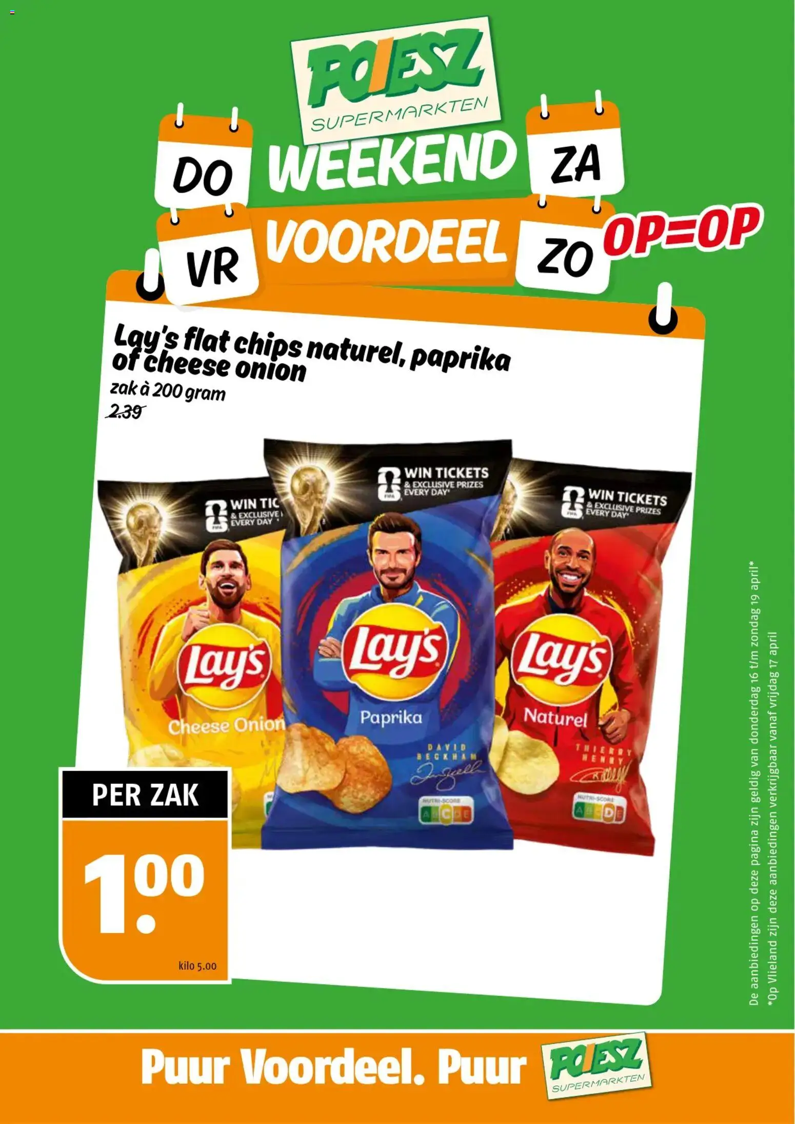 Voorbeeld van Poiesz folder - Weekendacties van winkel Poiesz geldig vanaf 16-04-2026 - Chips, Paprika, Zak
