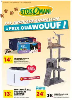 Prévisualisation de Catalogue arrivage animalerie à prix du magasin Stokomani formulaire valide 01/09/2025