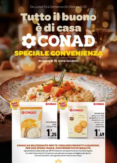 Anteprima dell'opuscolo Volantino Convenienza dal negozio Conad valido da 13/10/2025