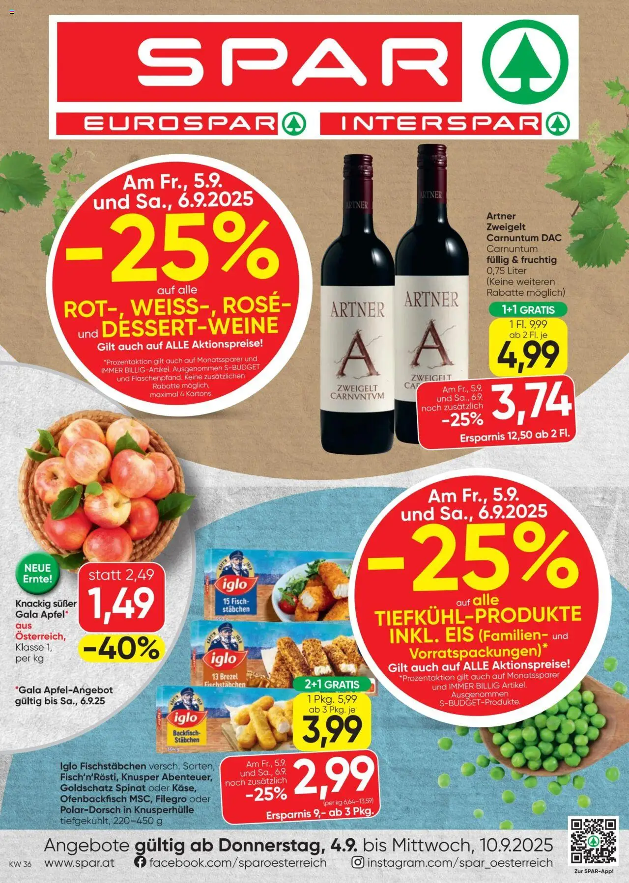  SPAR Flugblatt 04.09.2025 - Prospekt "Aktuelle Angebote" - Seite 1
