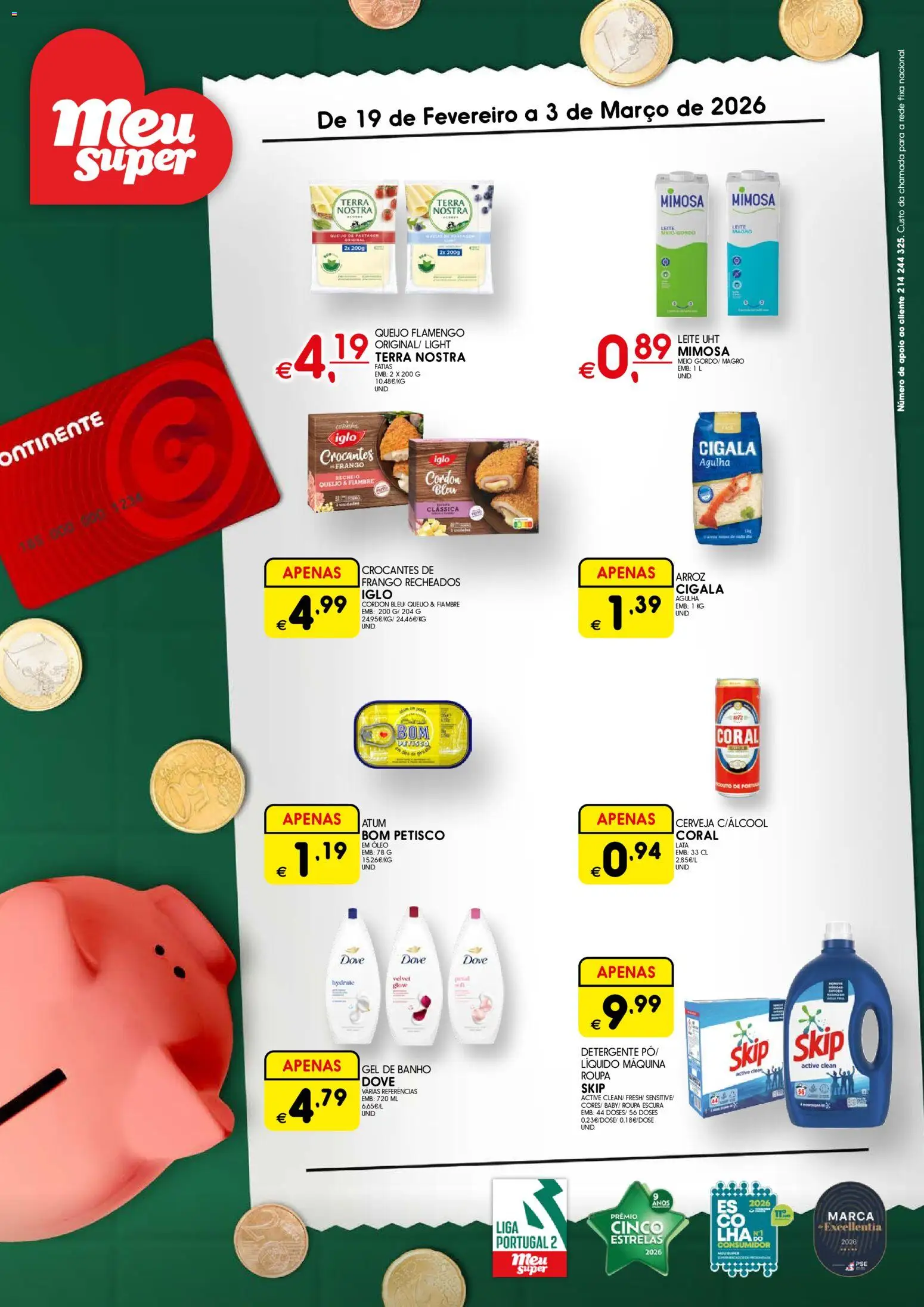 Pré-visualização do folheto da loja Meu Super válida a partir de 19/02/2026