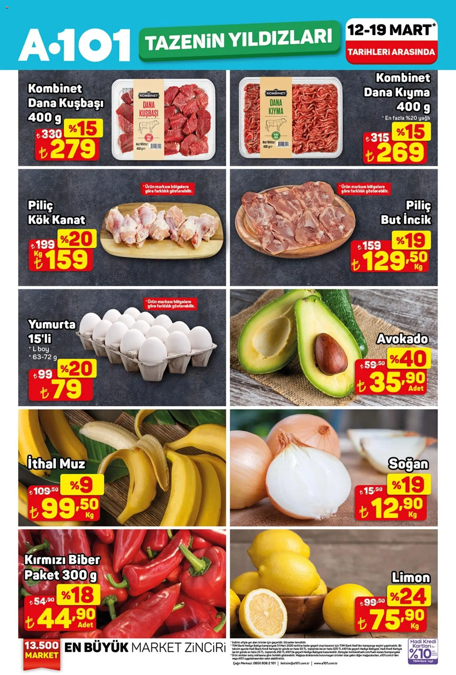 A101 A101 - Tazenin Yıldızları 12.03.2026 - Broşürünün önizlemesi