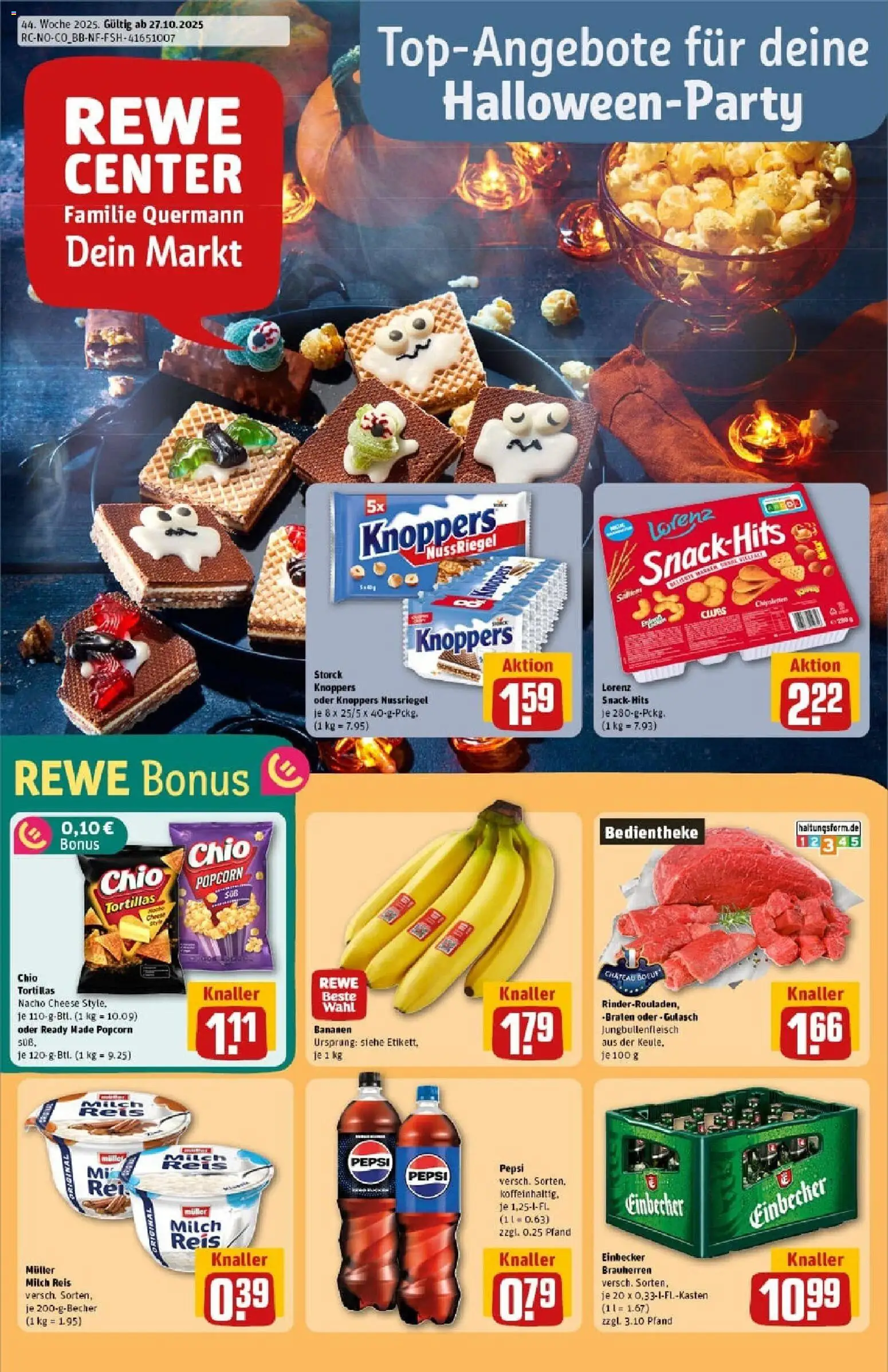 Vorschau von dem Prospekt des Geschäftes Rewe, gültig ab dem 26.10.2025