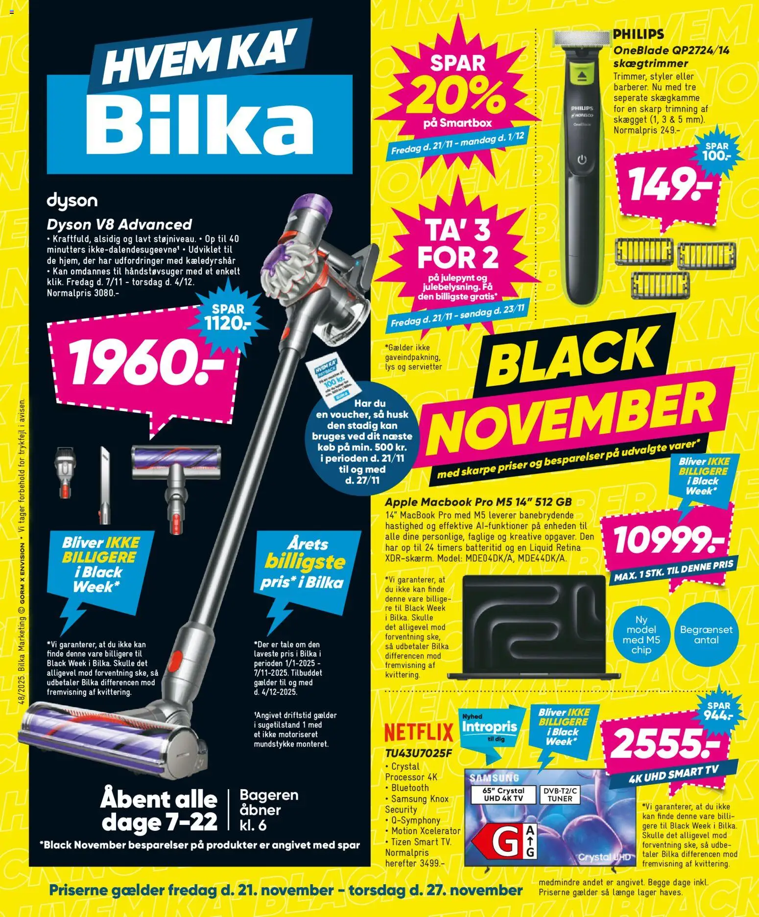 Eksempel på tilbudsavis Nonfood fra butik Bilka gyldig fra 21/11/2025