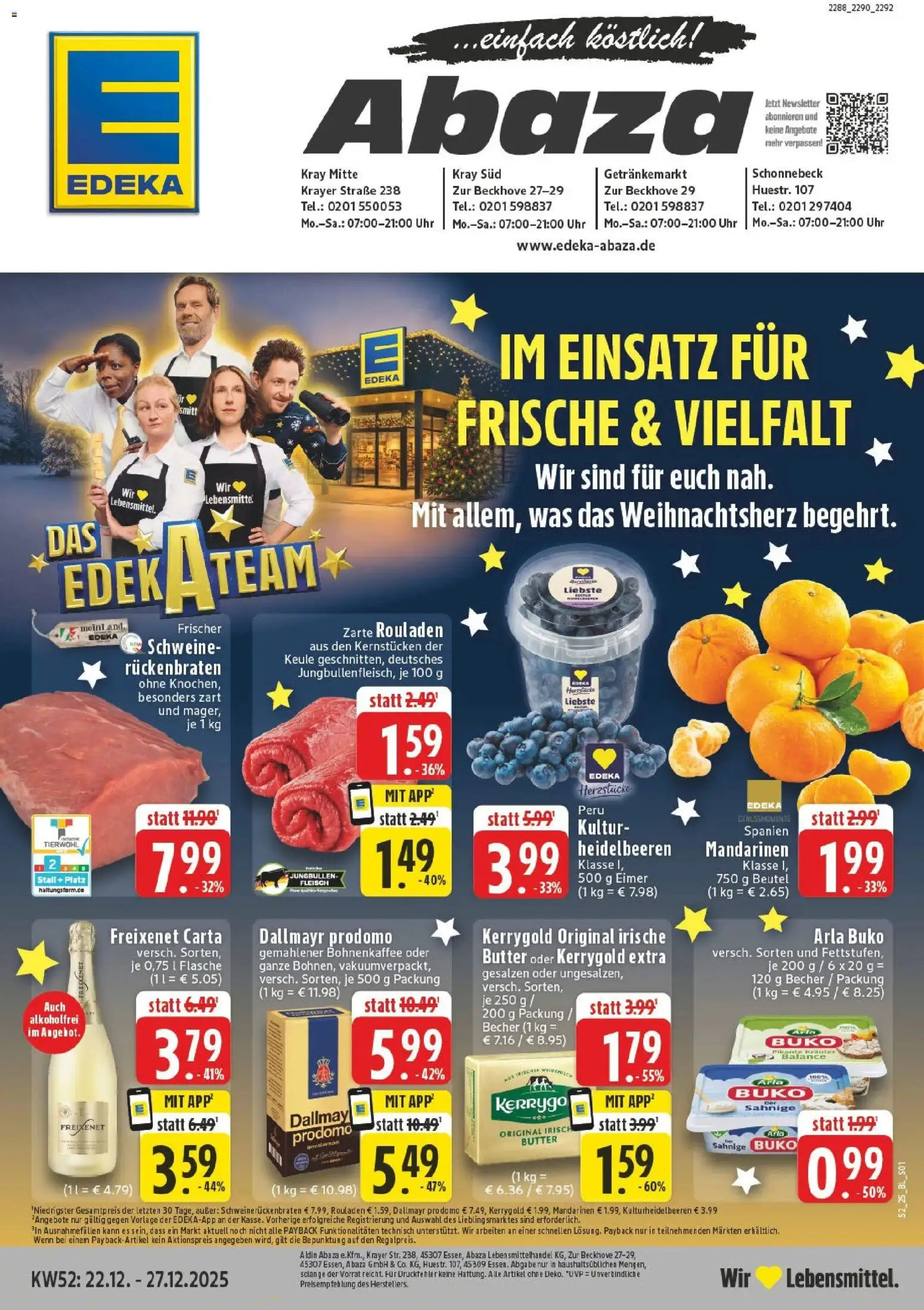 Vorschau von dem Prospekt des Geschäftes Edeka, gültig ab dem 22.12.2025