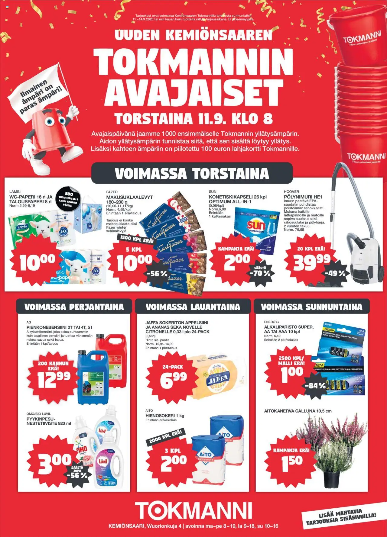 Tokmanni-kaupan Esite voimassa 11/09/2025 - Sivulla 1
