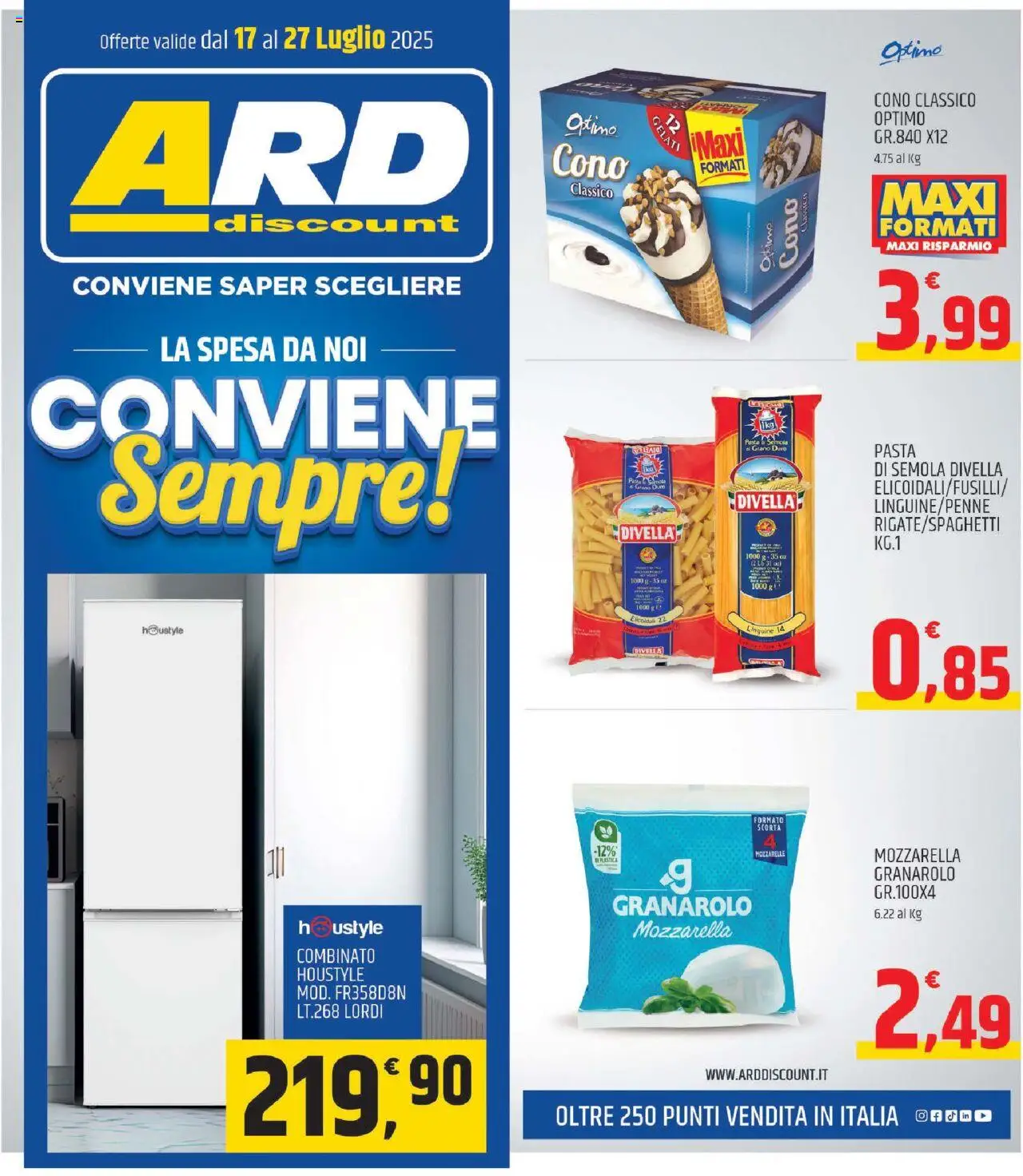 Volantino ARD Discount valido da 17/07/2025 numero di pagina 1