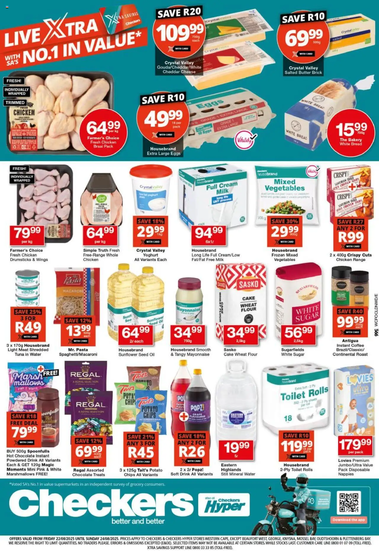 Checkers Western Cape - Xtra Savings Deals 22/08 - 24/08/2025 >> Catalogue