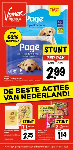 Voorbeeld van Folder van winkel Vomar geldig vanaf 26-10-2025