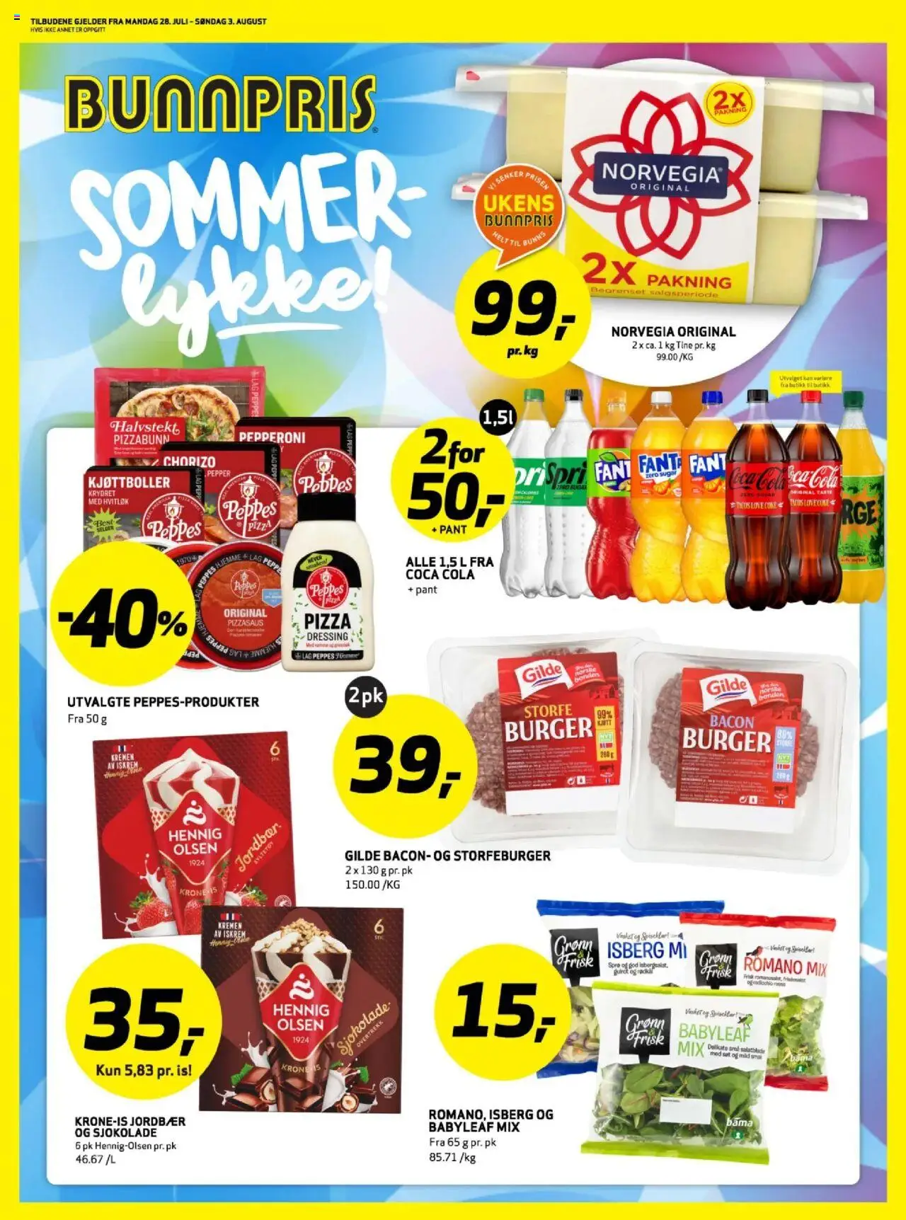 Kundeavis Oslo Bunnpris gyldig fra 28/07/2025 - Sidenummer 1